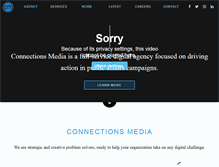Tablet Screenshot of connectionsmedia.com